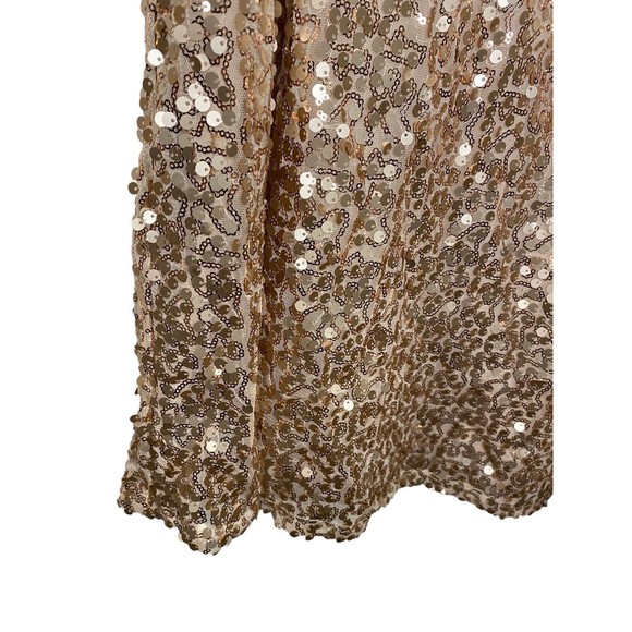 Xhilaration Fab Ladies Gold Nude Sequin Dress Cocktail Party Size XSmall NWT! - Picture 4 of 8